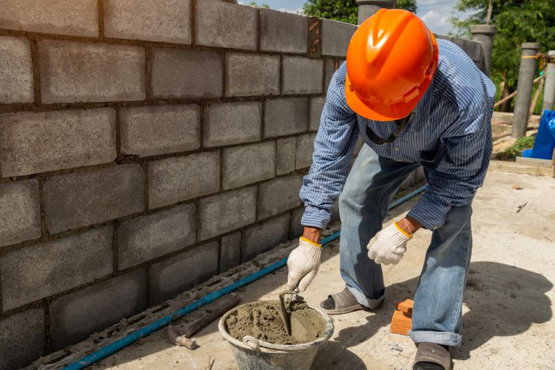 Cinder Block Wall Repair detail